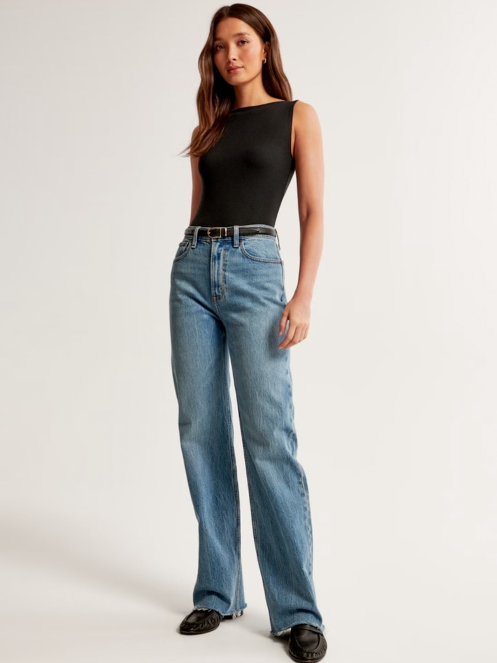 Abercrombie & Fitch The 90s Relaxed Jean High Rise blue jeans